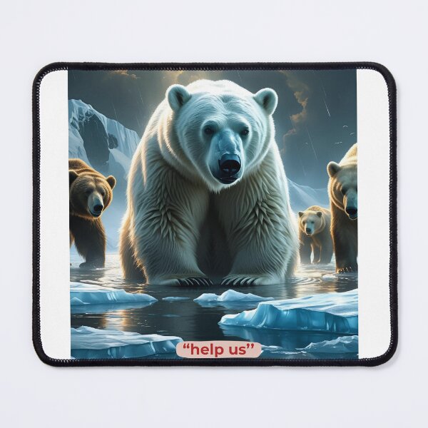 Item preview, Help Us – Polar Bears on Thin Ice designed and sold by sniffpad.