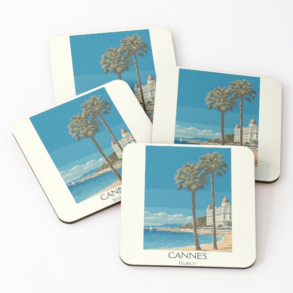 Item preview, Cannes France Poster – Vintage French Riviera Beach Artwork designed and sold by TuncGK.