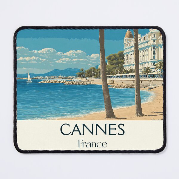Item preview, Cannes France Poster – Vintage French Riviera Beach Artwork designed and sold by TuncGK.