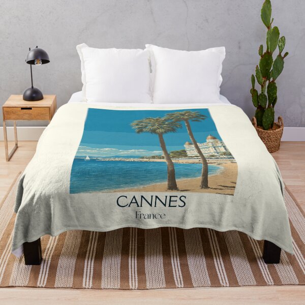 Item preview, Cannes France Poster – Vintage French Riviera Beach Artwork designed and sold by TuncGK.