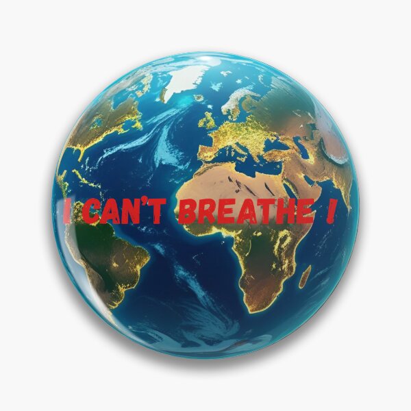 Item preview, I Can’t Breathe – Earth Surrounded by Cars designed and sold by sniffpad.