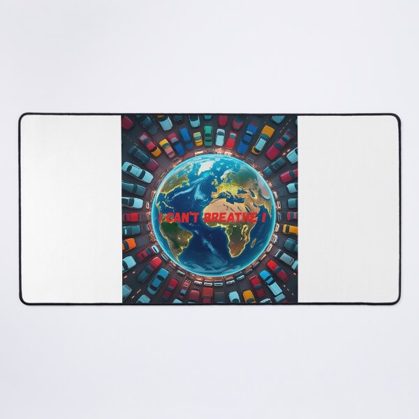 Item preview, I Can’t Breathe – Earth Surrounded by Cars designed and sold by sniffpad.