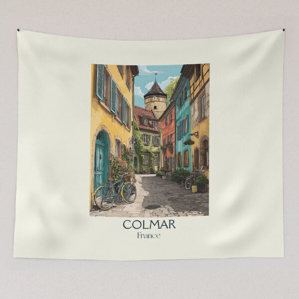 Item preview, Colmar France Poster – Vintage Travel Art of Fairytale Streets designed and sold by TuncGK.