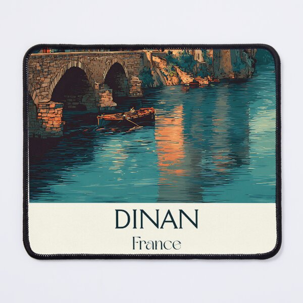 Item preview, Dinan France Poster – Vintage French Medieval Town Print designed and sold by TuncGK.