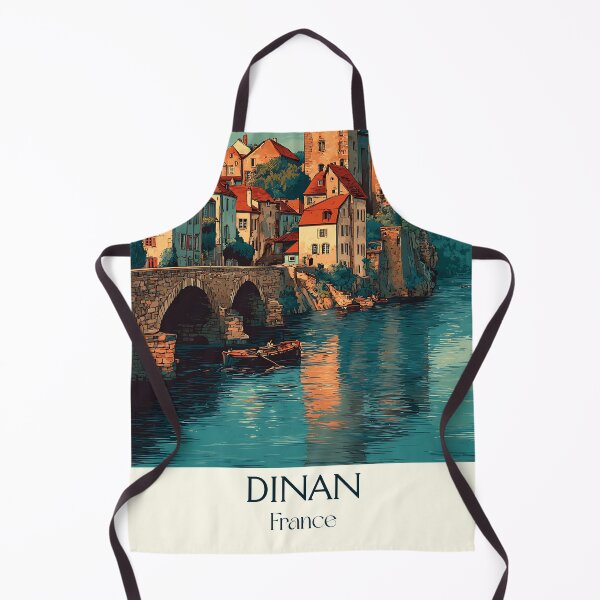 Item preview, Dinan France Poster – Vintage French Medieval Town Print designed and sold by TuncGK.