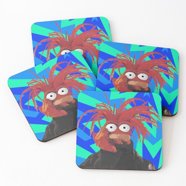 Item preview, Pepe the king prawn Muppet Portrait (version 1/3 - blue background) designed and sold by Jessiwins19.