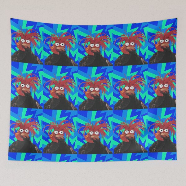 Item preview, Pepe the king prawn Muppet Portrait (version 1/3 - blue background) designed and sold by Jessiwins19.