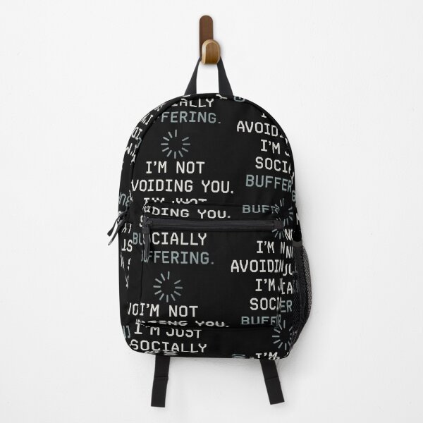 Item preview, Socially Buffering T-Shirt – Funny Introvert Tech Quote Design designed and sold by TeeTimeTreasure.