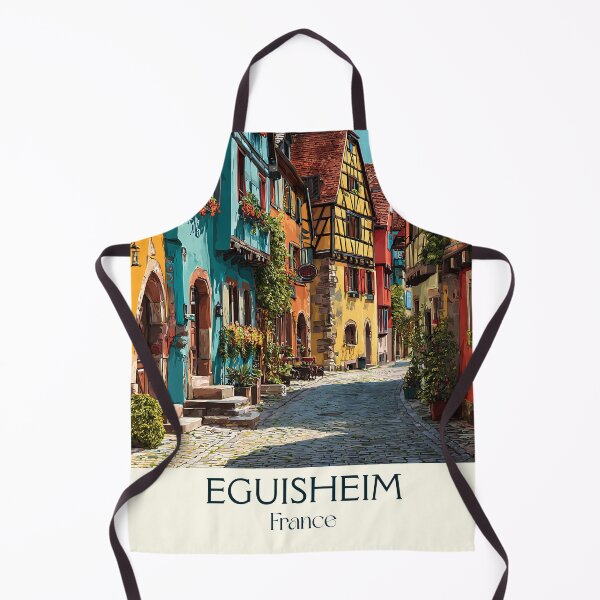 Item preview, Eguisheim France Poster – Vintage Alsace Wine Village Artwork designed and sold by TuncGK.