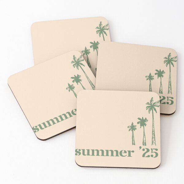 Item preview, Summer ‘25 Green Palm Trees Design in Beige designed and sold by nikifora.