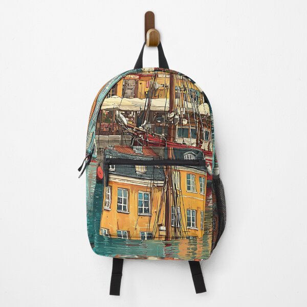 Item preview, Honfleur France Poster – Vintage Port Town Travel Art designed and sold by TuncGK.