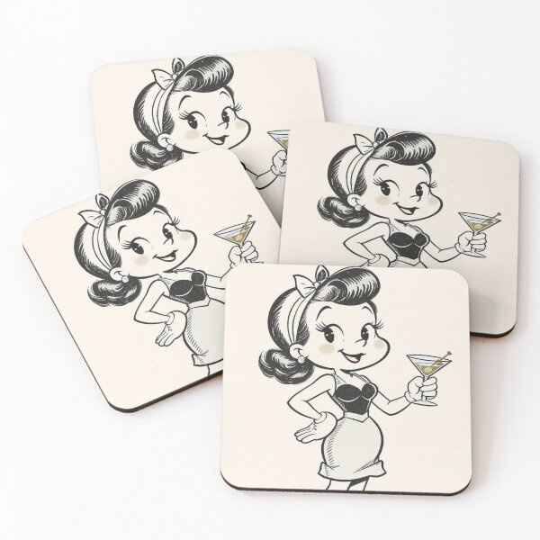 Item preview, Retro Woman With A Martini designed and sold by Promane.