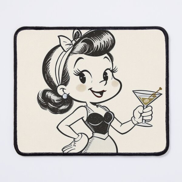 Item preview, Retro Woman With A Martini designed and sold by Promane.
