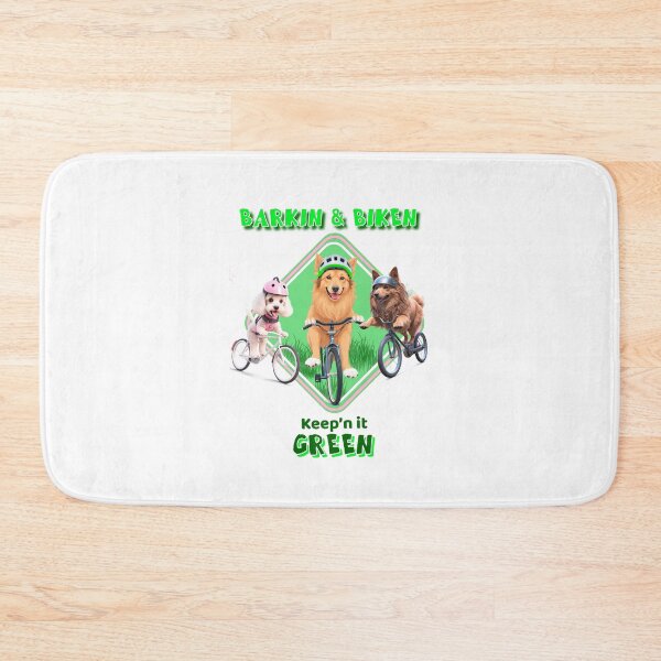 Item preview, Barkin and Bikin Keep’n It Green designed and sold by ArtRoyal13.