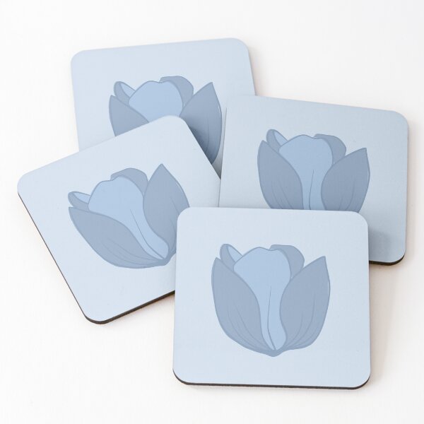 Item preview, Azure Mist Tulip Bloom | Powder Blue Botanical Elegance designed and sold by Olitvia.