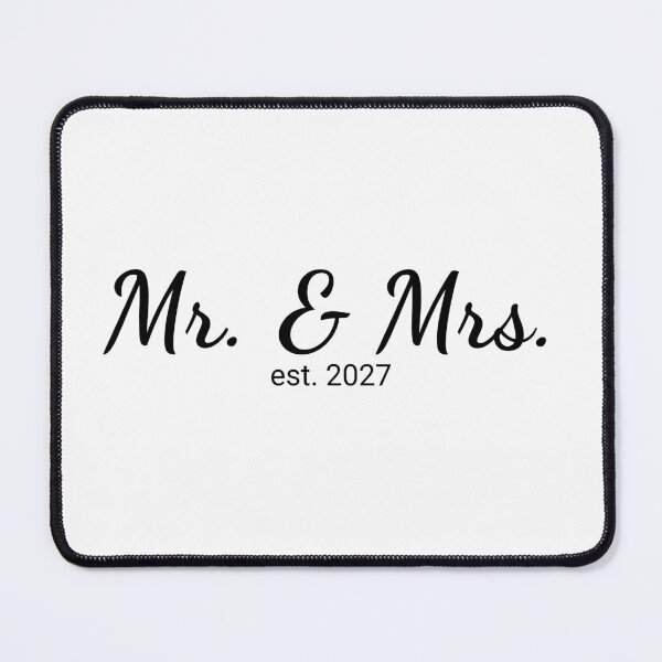 Item preview, Mr. & Mrs. Est 2027 designed and sold by JettieDesignCo.
