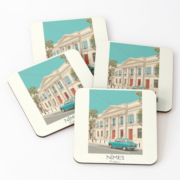 Item preview, Nîmes France Poster – Vintage Roman Heritage Travel Art designed and sold by TuncGK.