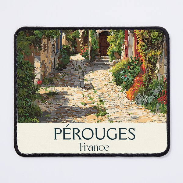 Item preview, Pérouges France Poster – Vintage Medieval Village Travel Art designed and sold by TuncGK.