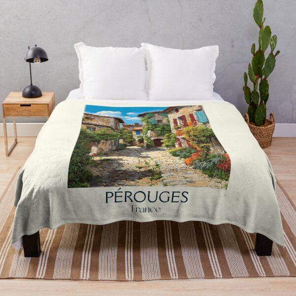 Item preview, Pérouges France Poster – Vintage Medieval Village Travel Art designed and sold by TuncGK.