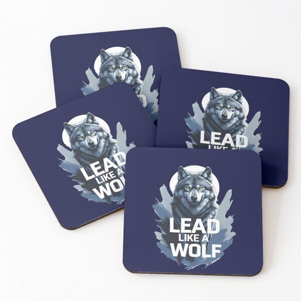 Item preview, Lead Like a Wolf Motivational Leadership Quote designed and sold by Bliss Find And Design.