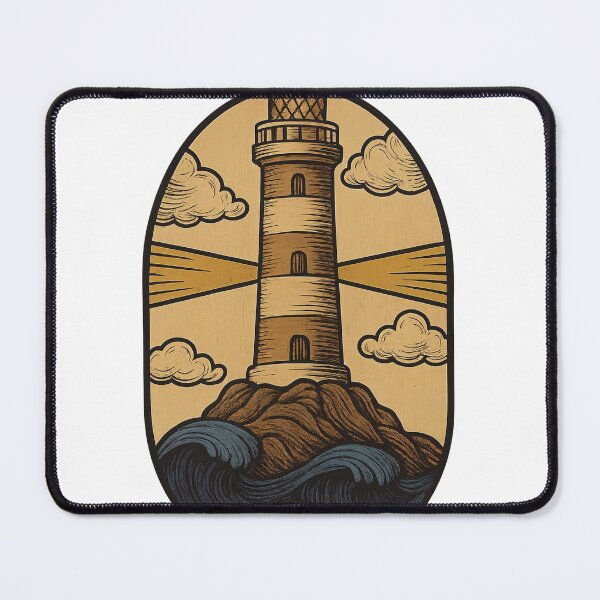 Item preview, The Lighthouse in the Storm designed and sold by NautilusPrint.