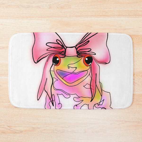 Item preview, Pink orange coquette Frog with Big Pink Bow – animalzinhats designed and sold by Ashley’sAnimalz.