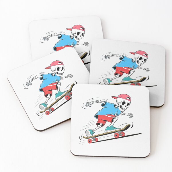 Item preview, ModernTrendy funny Skeleton Skateboarder skate skateboard  designed and sold by SOUFIANE1991.