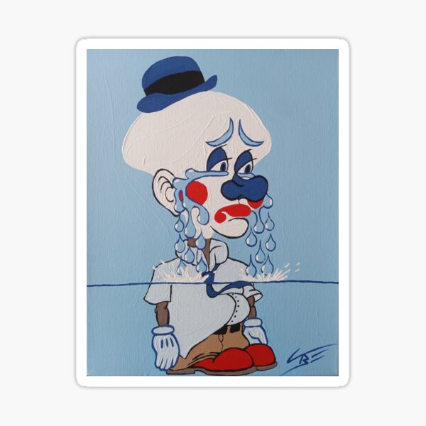 Item preview, Sad clown  designed and sold by Vibe8.