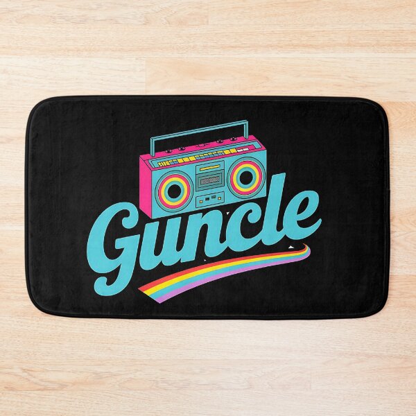 Item preview, Retro Guncle Design with Boombox and Rainbow designed and sold by Bliss Find And Design.