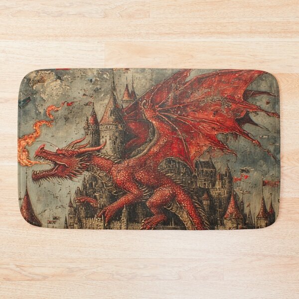 Item preview, Medieval Dragon Art designed and sold by TheDarkWardrobe.