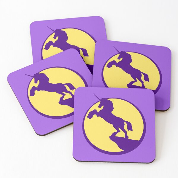 Item preview,  Unicorn Cliff Night Mountain Round Moon Fabulous Logo designed and sold by shirt-o-mat.