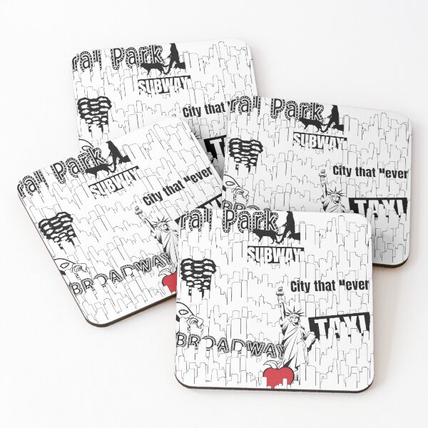 Item preview, Pattern - NYC New York City Big Apple Black and White designed and sold by Navigation Art & Design.