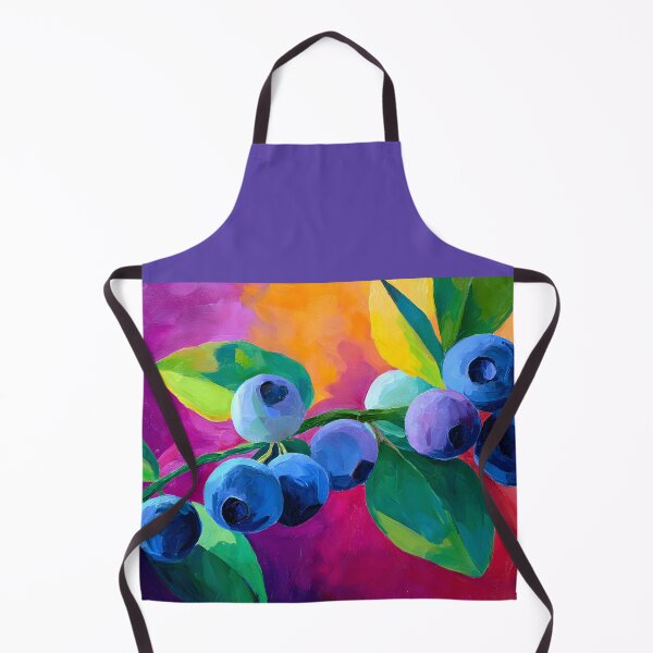 Item preview, Blueberry Delight - Vibrant Blues and Greens with Bold Multicolored Artistic Energy designed and sold by OlfactoART Studio.