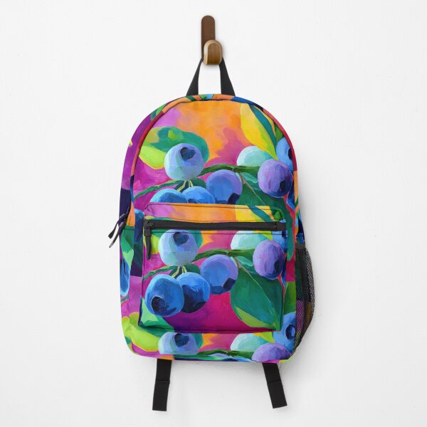 Item preview, Blueberry Delight - Vibrant Blues and Greens with Bold Multicolored Artistic Energy designed and sold by OlfactoART Studio.