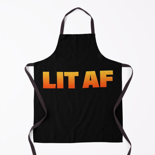 Item preview, Lit Af in Hot Orange Bold designed and sold by Memes N Lore .