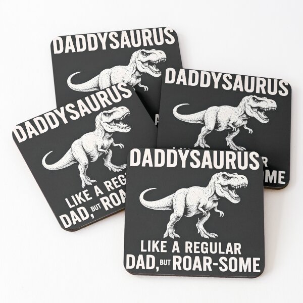 Item preview, Daddysaurus Dinosaur Dad Funny Quote Design designed and sold by Amr Siam.