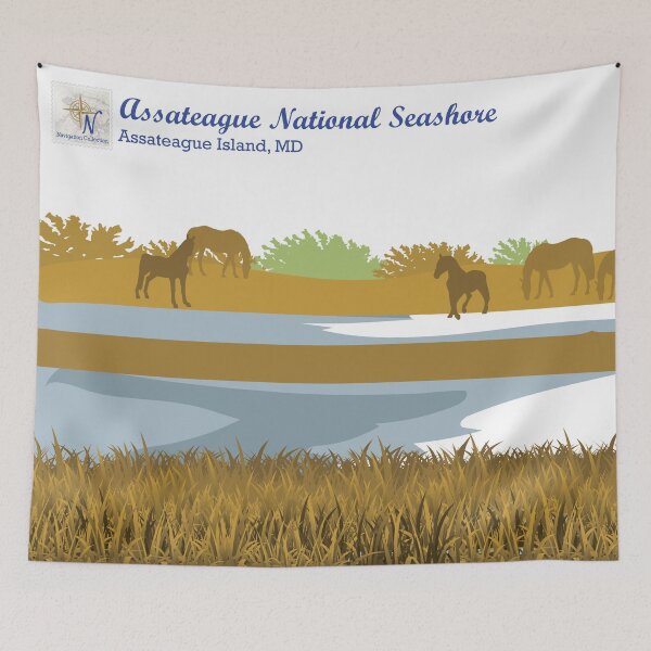 Item preview, Navigation Collection - Maryland Assateague Island MD designed and sold by Navigation Art & Design.