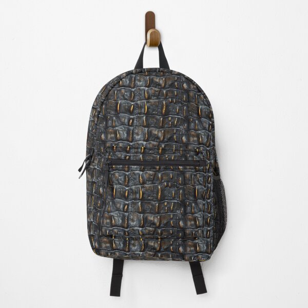 Item preview, Luxurious Black Crocodile or Alligator Skin with Gold Highlights designed and sold by NTGUILTY.