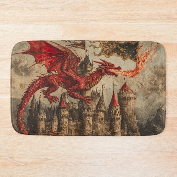 Item preview, Medieval Dragon Art designed and sold by TheDarkWardrobe.