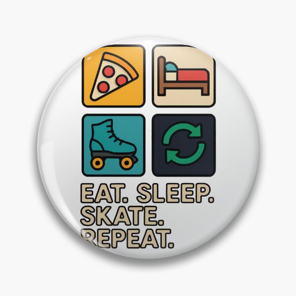 Item preview, Eat Sleep Skate Repeat Minimalist Roller Skating designed and sold by k3rstman1.