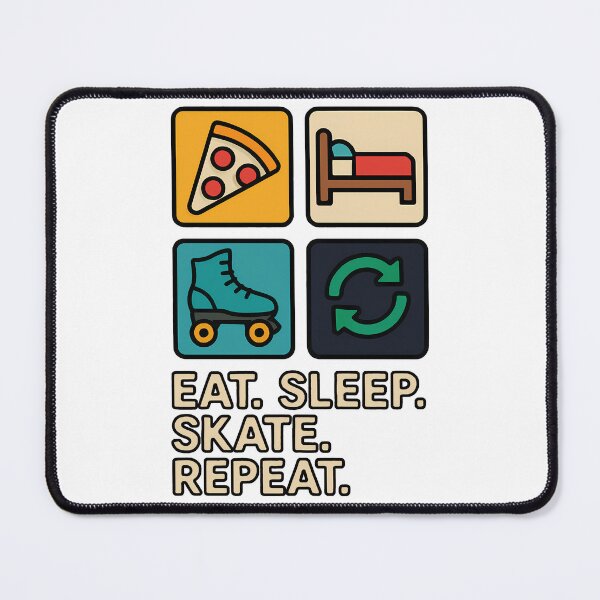 Item preview, Eat Sleep Skate Repeat Minimalist Roller Skating designed and sold by k3rstman1.