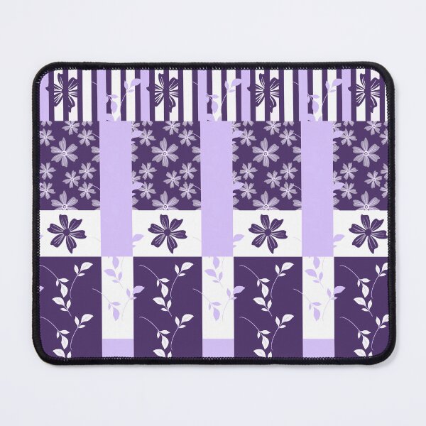 Item preview, Patterned Purple Floral Stripes Seamless Repeat designed and sold by Sharon Schwalbe.