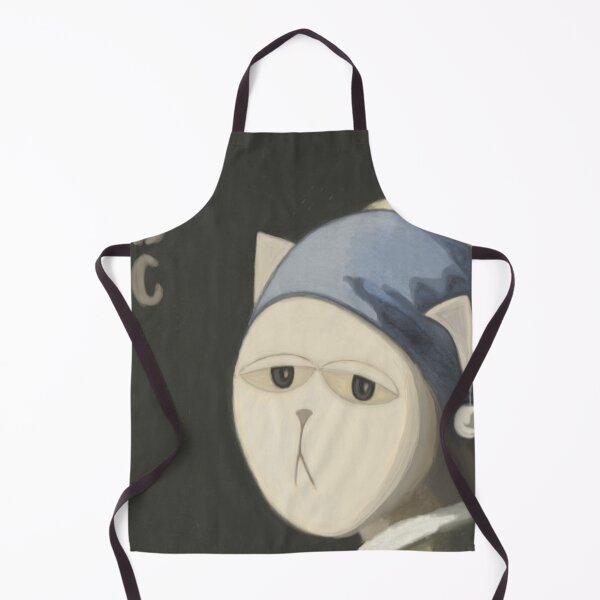 Item preview, Kitty with a pearl earring by Johannes Vermeowr designed and sold by The DayDreamer Cats .