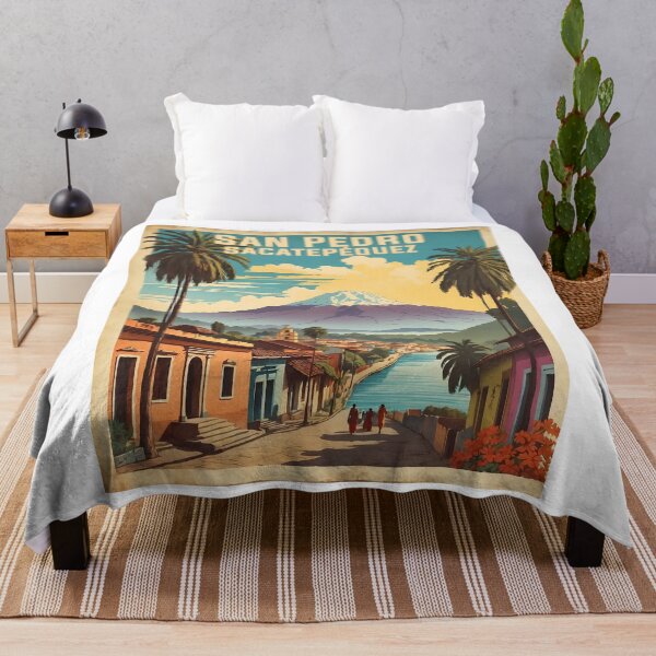 Item preview, San Pedro Sacatepequez Guatemala Vintage Poster Tourism designed and sold by TravelersGems.