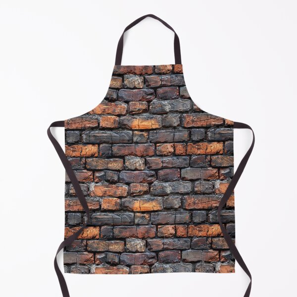 Item preview, Rustic Distressed Brick Wall with Dark and Orange Tones designed and sold by NTGUILTY.