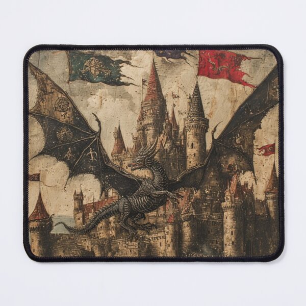 Item preview, Medieval Dragon Art designed and sold by TheDarkWardrobe.