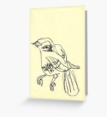 blind birdee 1 Greeting Card