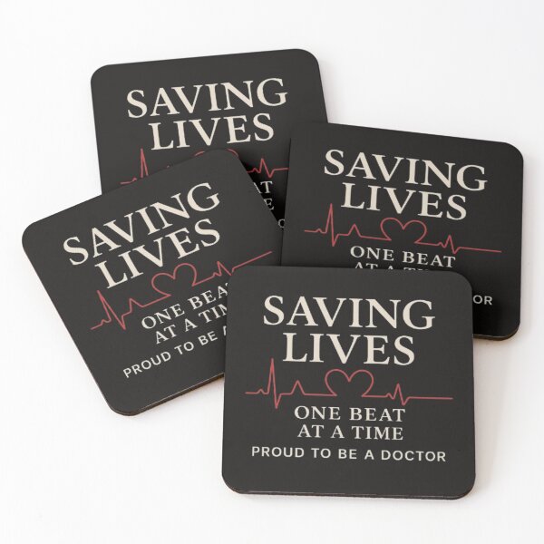 Item preview, Saving Lives One Beat at a Time - Saving Lives Heartbeat Graphic designed and sold by Art by Shurooq.