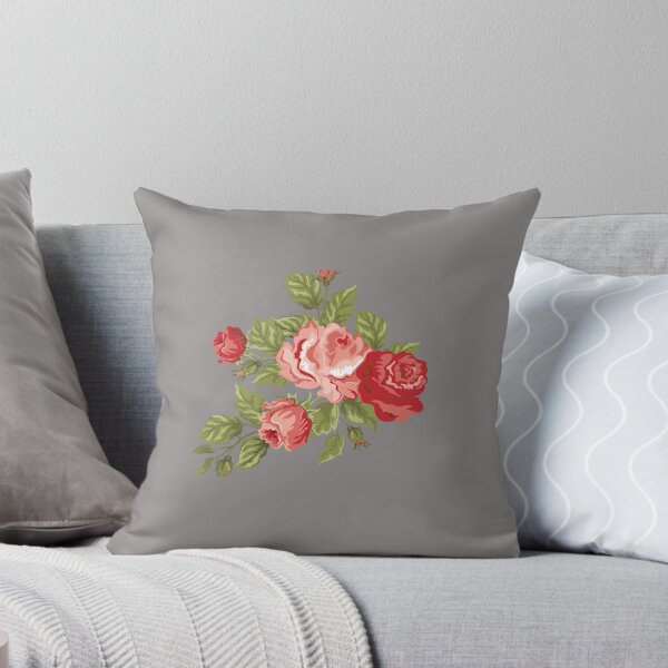 Artikel-Vorschau von Vintage rot & rosa Rosenstrauß Blumenmuster, designt und verkauft von johnnie2749.