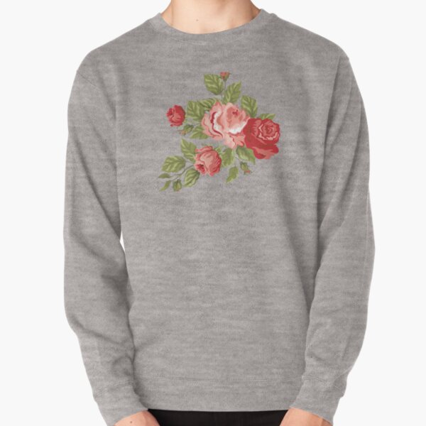 Vista previa del artículo con la obra «Ramo de rosas rojas y rosas vintage con diseño floral», diseñado y vendido por johnnie2749.